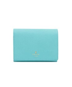 LANVIN en Bleu リュクサンブールカラー 二つ折り被せ財布