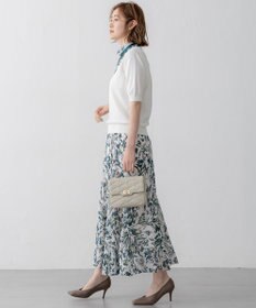 23区 【Oggi5月号掲載/洗える】プレミアムビオコットン 半袖 ニット