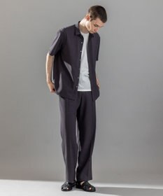 JOSEPH HOMME テクノボイルストレッチ ドロスト付きワイドストレートパンツ / HARRY CONVERTIBLE