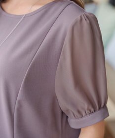 Tiaclasse 【洗える・接触冷感・紫外線ケア・サラごこち】ソフトペプラムカットソー