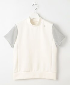 23区GOLF 【WOMEN】シアーラメ袖デザイン ライトダンボールモックネック