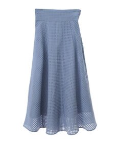 earth music&ecology シアーチェックスカート