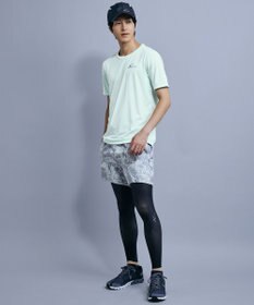 CW-X 【MEN】 CW-X トップス 【薄軽ランニングシャツ】 半袖 3分袖 Ｕネック 吸汗速乾性(本体) メンズ DLO155 /ワコール