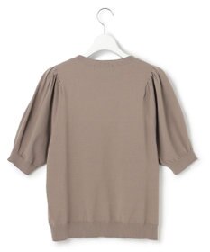 23区 ヴィスコースストレッチ パフスリーブ 半袖 ニット