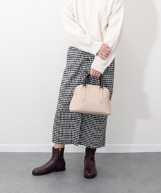 INTER-CHAUSSURES 【LORISTELLA】シュリンクレザーハンドバッグ