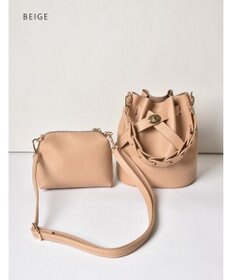 LA BAGAGERIE 【MONICA】編み込みハンドル2WAYバッグ