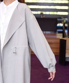 Tiaclasse 【洗える】パフスリーブ着流しコート