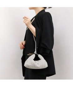 UNBILLION カシュカシュ cachecache / ワンハンドルメタリックビーズバッグ
