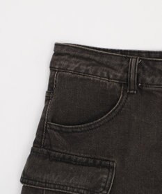 WEGO ハトメベルトカーゴデニムスカパン