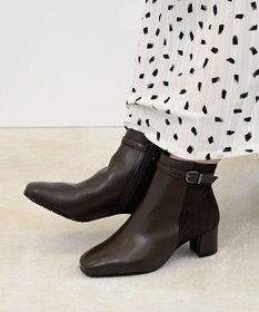 Pointer 本革スエードコンビショートブーツ