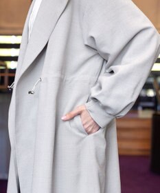 Tiaclasse 【洗える】パフスリーブ着流しコート