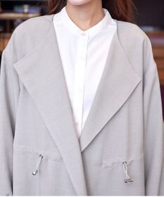 Tiaclasse 【洗える】パフスリーブ着流しコート