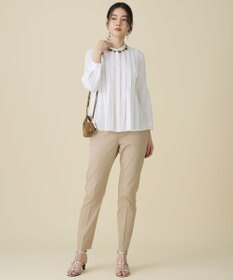 自由区 L ドレープブロードタック ブラウス