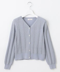 Feroux 【洗える】ビジューボタン カーディガン