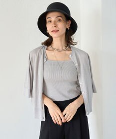 UNFILO ラメリブタンクトップ