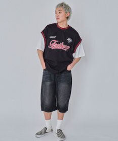 WEGO 【ユニセックス着用ITEM/MLサイズ展開】フェイクタンクグラフィックT（SS）