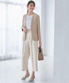 ANY SIS 【接触冷感・吸水速乾・UVケア】エアリードレープスムース タックスリーブ ブラウス