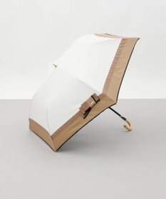 AURORA 【 Beaurance （ビューランス）】サマーシールド　リボン切り継ぎ加工晴雨兼用パラソル（折りたたみ）