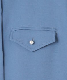 組曲 【サッシュベルト付き】パールボタンシャツワンピース