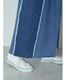 earth music&ecology Ｌｅｅ×ｅ．ｍ．ａ．ｅ　切替デニムスカート