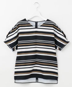 自由区 【接触冷感・速乾・UVカット・撥水・防シワ】リネンライクツイル プルオーバーブラウス