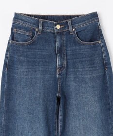 ANY L 【ウエストゴム】ストレートワイドデニム