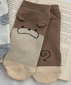 WEGO アニマルデザインショートソックス