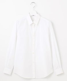 J.PRESS LADIES S 【リクルート対応】ホワイトブロード シャツカラーブラウス