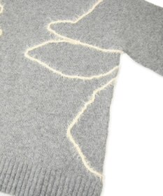 AMERICAN HOLIC ニュアンスライン柄ニットプルオーバー