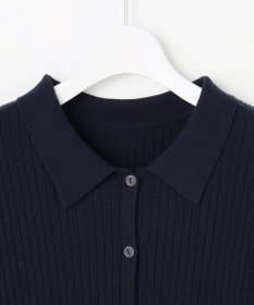 ANY SIS S CICA加工 襟デザイン ニット