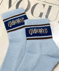 WEGO ラインロゴハイアンクルソックス