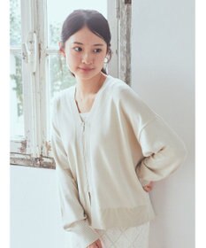 earth music&ecology ＶネックＺＩＰカーディガン