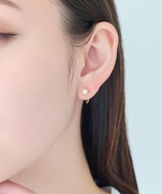 Phoebe 【金属アレルギー対応】ダブルループパールピアス/ニッケルフリー