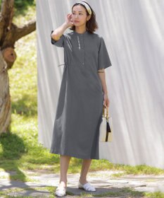 J.PRESS LADIES ソフトタフタクロス シャツ ワンピース
