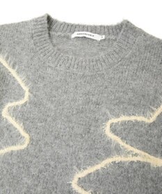 AMERICAN HOLIC ニュアンスライン柄ニットプルオーバー