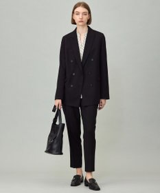 ICB 【UVカット・洗える】ウール2WAYストレッチ ドロストパンツ