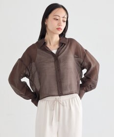 earth music&ecology 【WEB限定】シアーショートシャツ