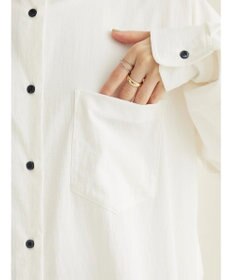 CRAFT STANDARD BOUTIQUE レーヨンデシンバンドカラーシャツ