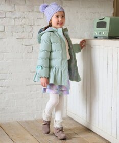 ANY KIDS 【洗濯機OK】中綿リボンコート