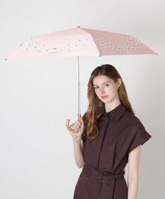MOONBAT 【 遮光率100％/遮熱/UV】PAUL&JOE ACCESSOIRES(ポール&ジョー) 晴雨兼用日傘  Lovely daisy  クリザンテーム ヌネット 折りたたみ傘 竹手元
