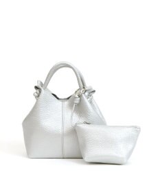 UNBILLION カシュカシュ cachecache / ポーチ付きノットハンドル2wayシボトート