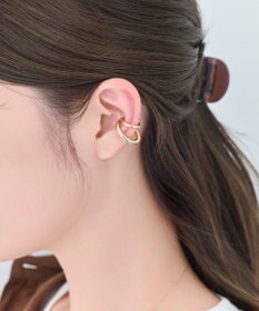 Phoebe 【金属アレルギー対応】ダブルシャインイヤーカフ　ゴールド/ニッケルフリー