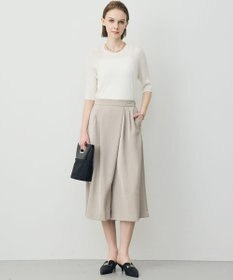 ICB L 【先行予約】 リネンブレンドシアー クルーネックリブニット