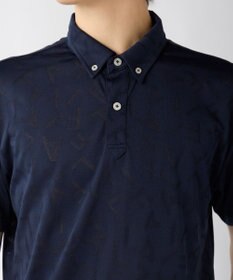 FILA GOLF／marie claire 【FILA GOLF】メッシュ加工ロゴ半袖ポロシャツ