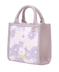 Maison de FLEUR フラワーレース2Wayスクエアトートバッグ