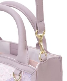 Maison de FLEUR フラワーレース2Wayスクエアトートバッグ
