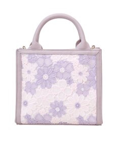 Maison de FLEUR フラワーレース2Wayスクエアトートバッグ