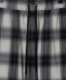 WEGO 【ウエストゴム】オンブレチェックイージーパンツ