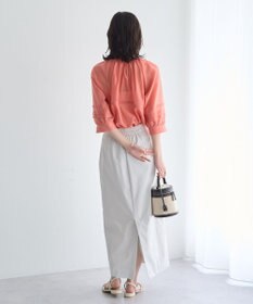 YECCA VECCA タックスリーブシアーシャツ
