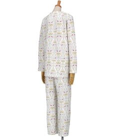 WACOAL パジャマ 長袖 長ズボン 綿混(本体) あったか ミントン レディース NDW426 /ワコール